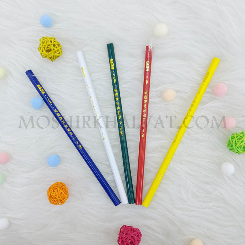 صابون مدادی معمولی در 5 رنگ زرد، قرمز، سبز، سفید و آبی