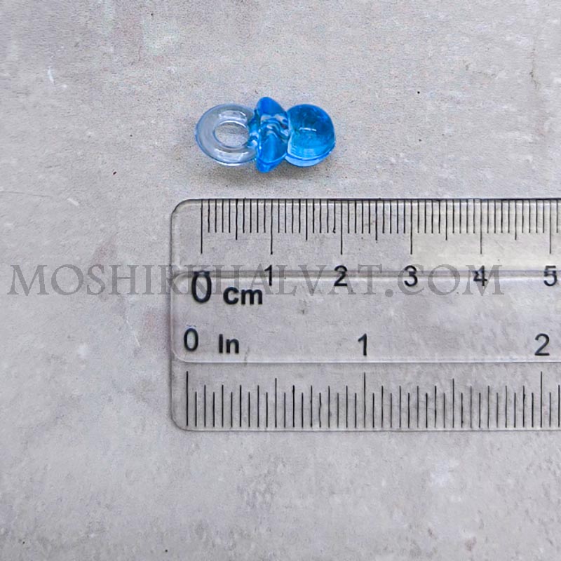 پستونک کریستال4 پستونک کریستال در کنار خط کش