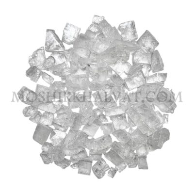 سنگ نمک کریستالی شفاف و طبیعی معروف به دلنمک