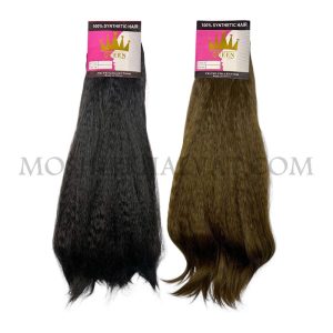 موی عروسک طبیعی 45 سانتی در دو رنگ قهوه ای و مشکی