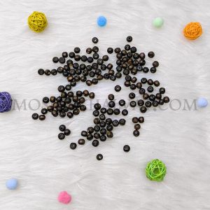 یک بسته مهره چوبی قهوه ای سوخته