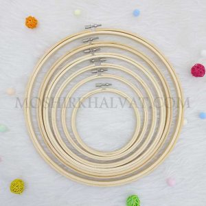 6 سایز کارگاه گلدوزی چوبی داخل هم